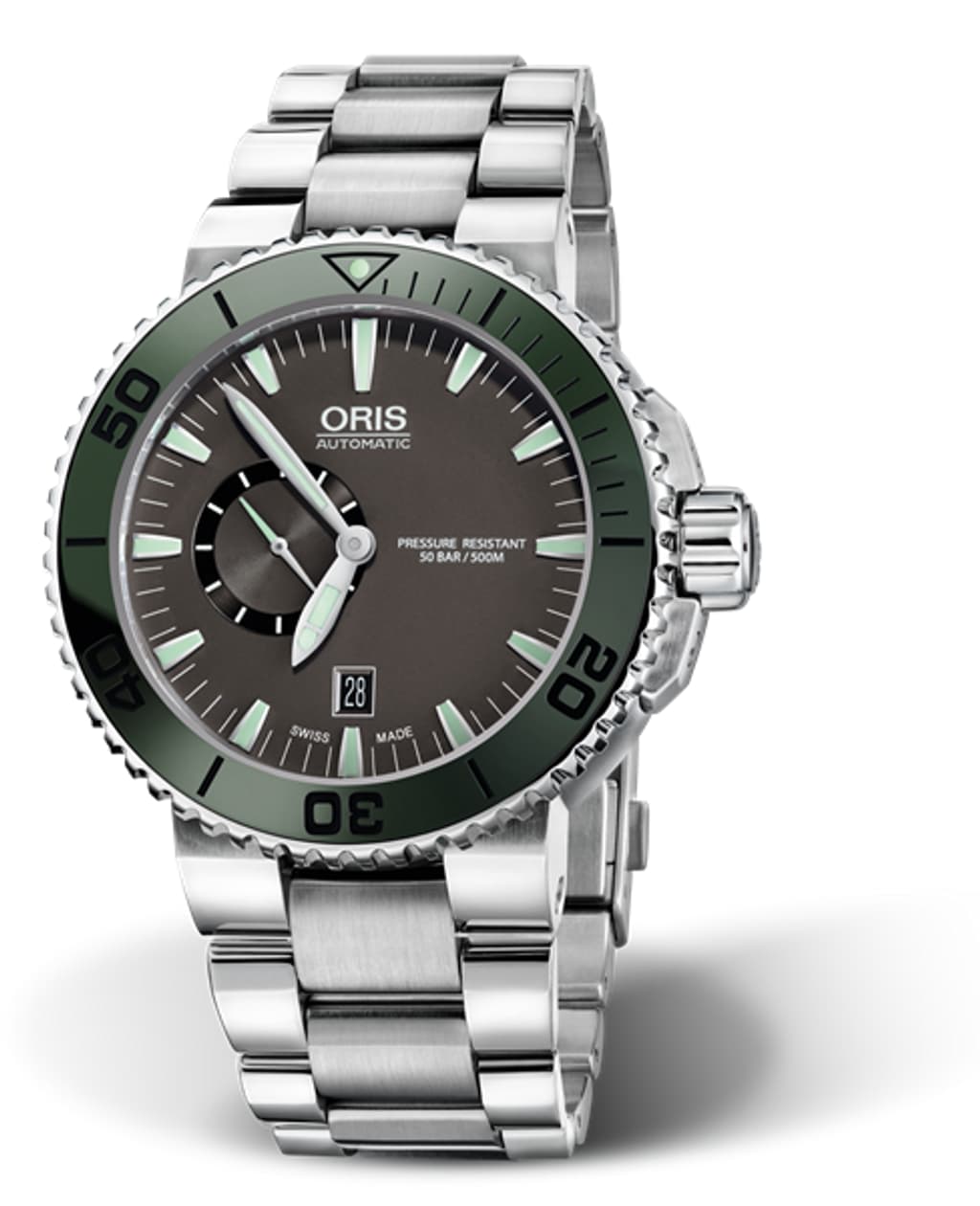 Vertical image of Aquis Small Second, Date
